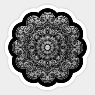 Silver Mandala Sticker